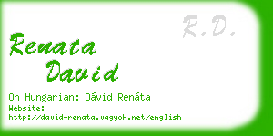 renata david business card